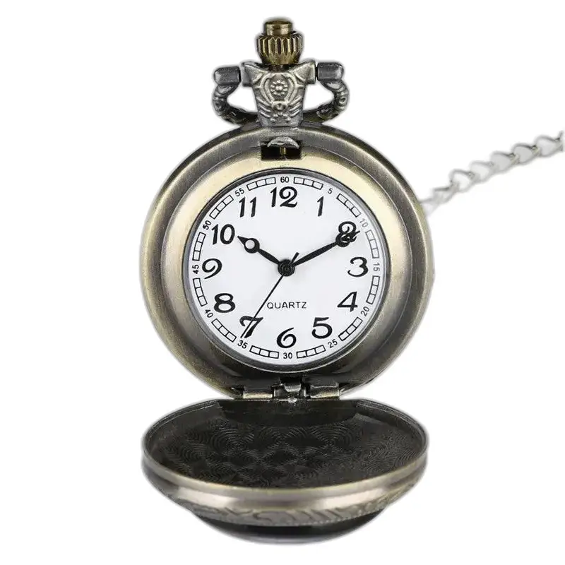 Orologio da tasca con collana aliena psichedelica