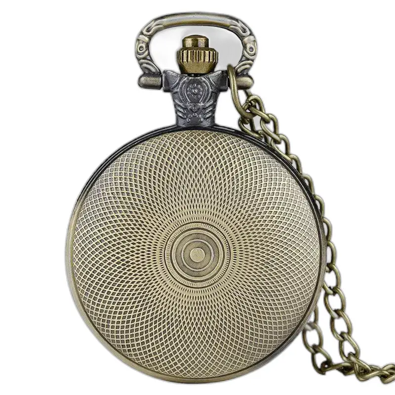 Orologio da tasca con collana aliena psichedelica