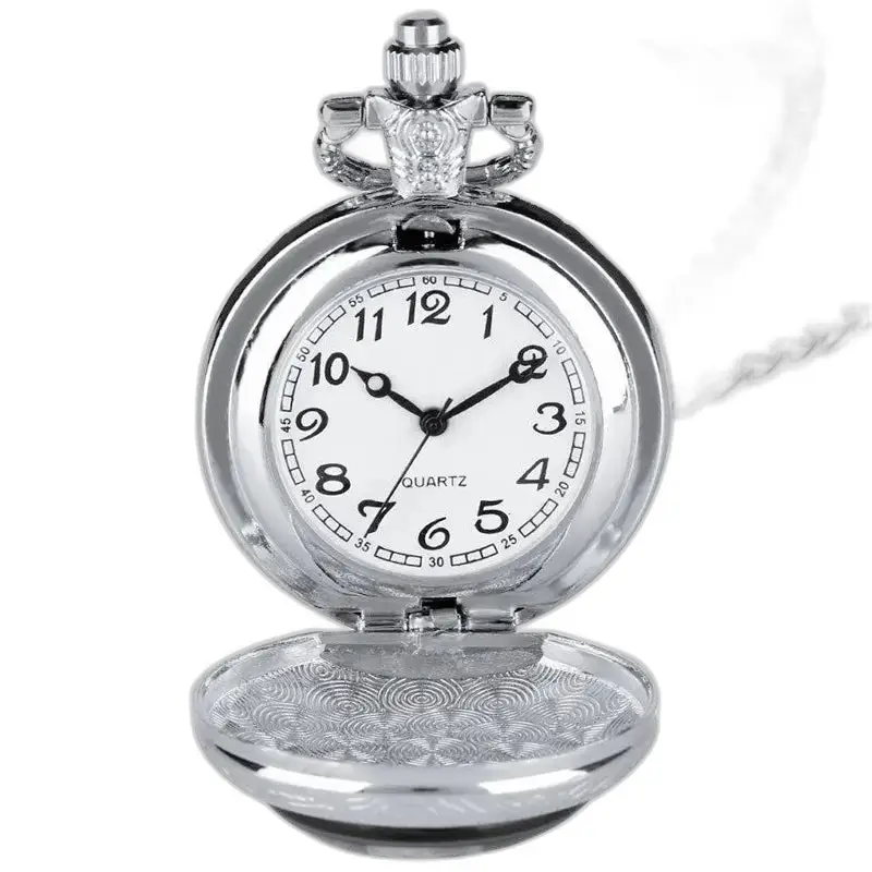 Orologio da tasca con collana al quarzo fantasy in un unico pezzo