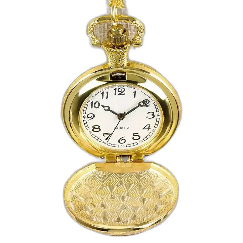 Orologio da tasca con collana al quarzo fantasy in un unico pezzo