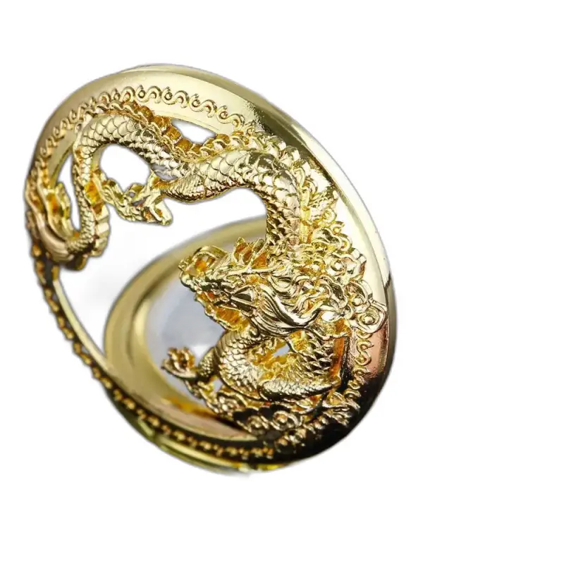 Orologio da taschino con collana al quarzo dorato da donna