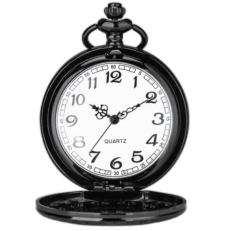 Collana Per Orologio Da Tasca Con Fiore Di Ragno In Bronzo Nero