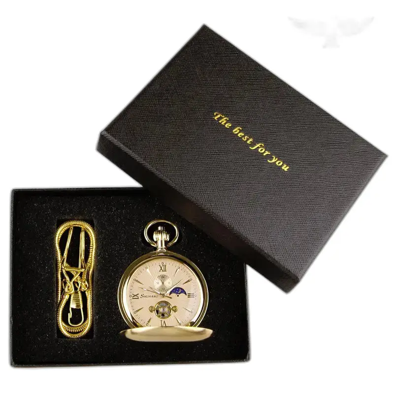 Orologio da tasca di lusso con complicazione lunare