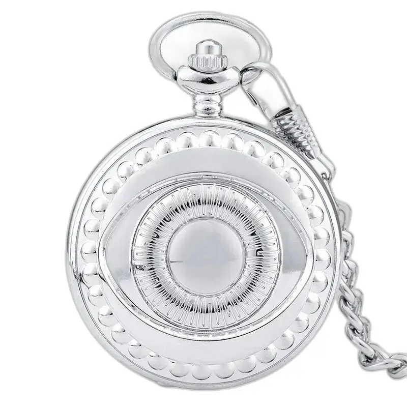 Bellissimo orologio da tasca in rame con catena in argento, elegante e vintage