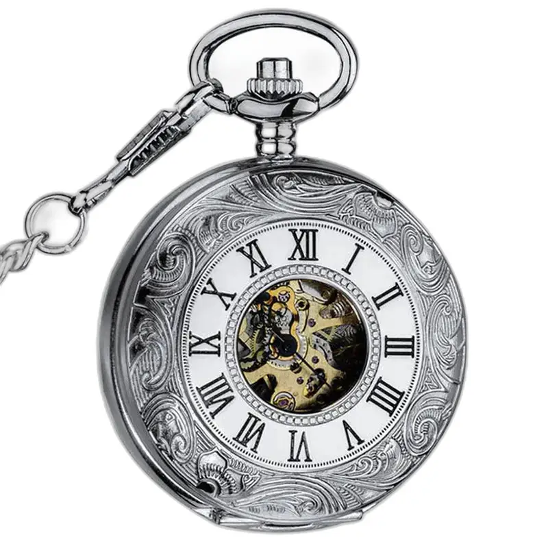 Orologio da tasca Demi Chasseur Vigoroso con meccanismo visibile ed elegante