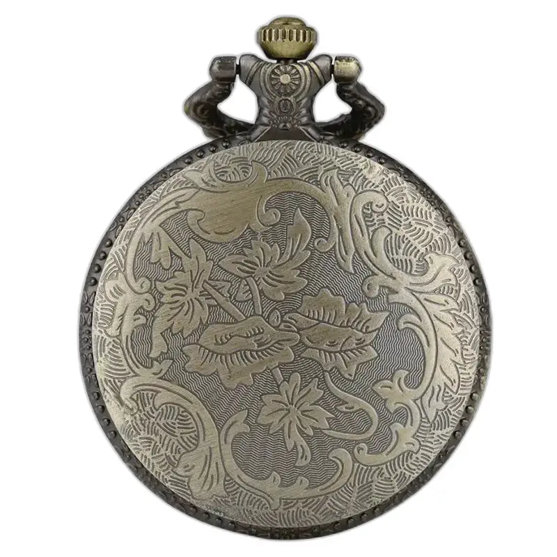 Orologio da tasca da donna con collana vintage in bronzo ornato, elegante aggiunta alla tua collezione