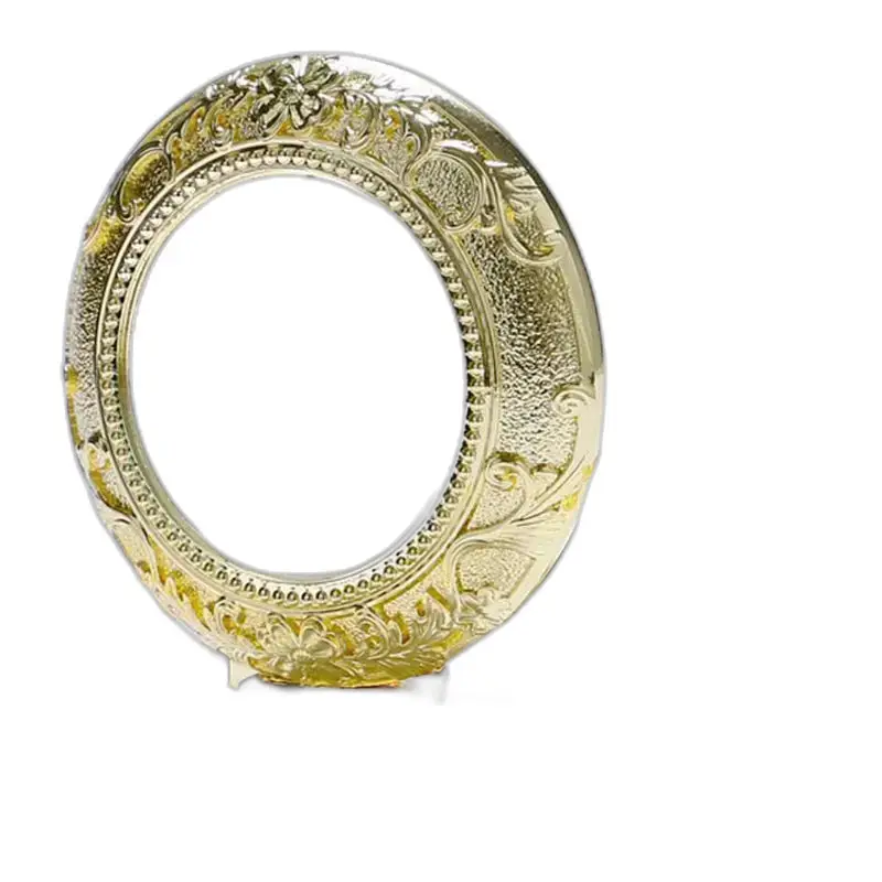 Cornice circolare dorata decorativa per orologio da tasca da donna da uomo di lusso Golden Charm