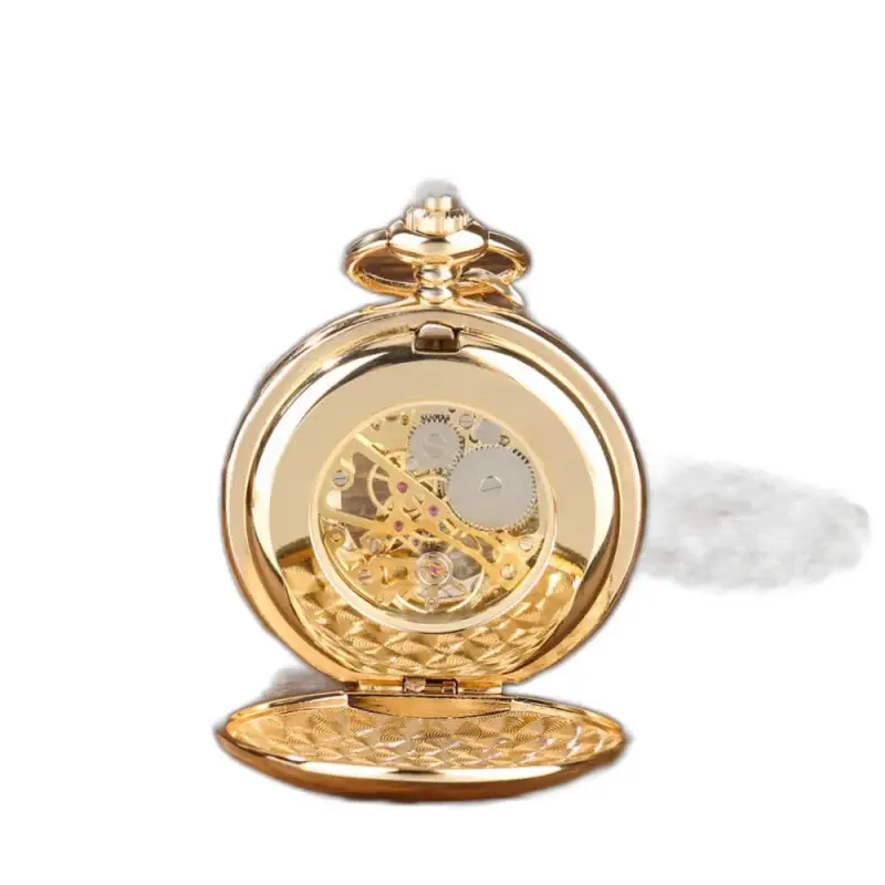 Orologio da tasca aperto Golden Memory Luxe con elegante design dorato