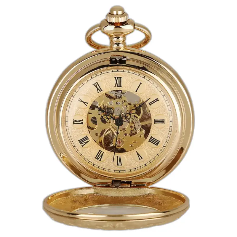 Orologio da tasca Golden Memory Luxe dal design dorato classico ed elegante