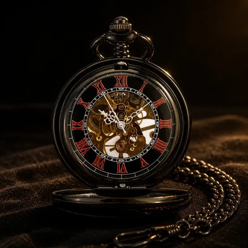 Orologio da tasca meccanico gotico mezzo cacciatore - Univers Gousset