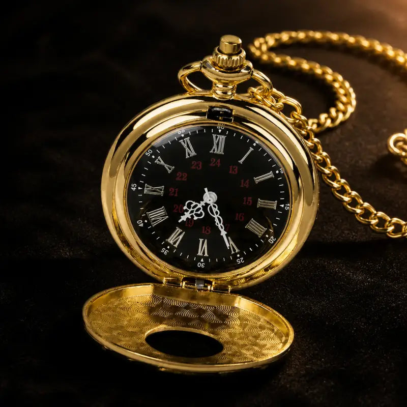 Orologio da tasca al quarzo Half-Hunter da uomo - Univers Gousset