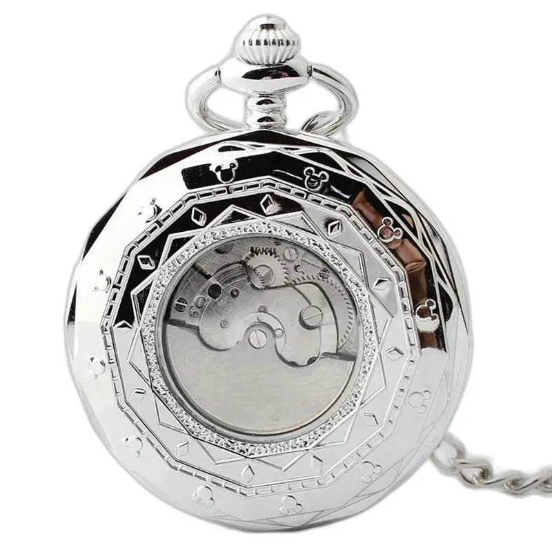 Orologio da tasca Lune Luxe per uomo e donna con meccanismo a vista e fasi lunari