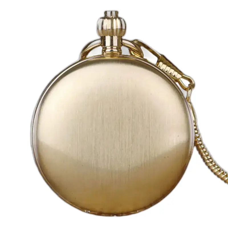 Lussuoso orologio da tasca in oro con doppia patta con fasi lunari eleganti e sofisticate