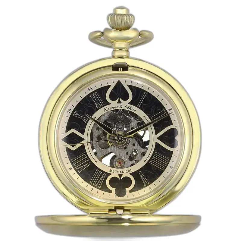 L'orologio da tasca meccanico in oro di lusso combina eleganza e raffinato movimento meccanico