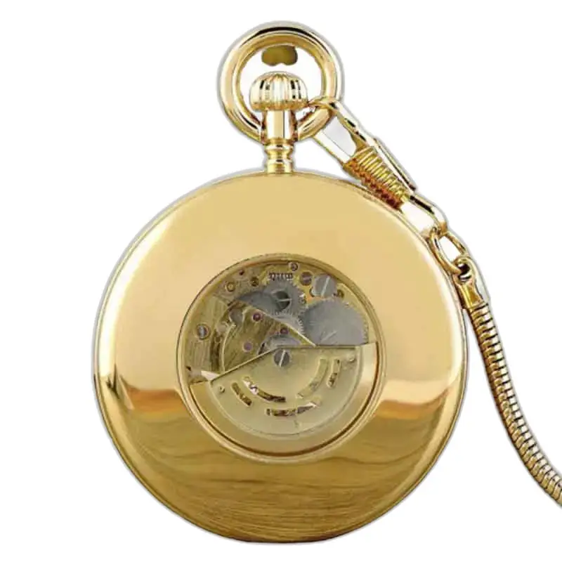Orologio da tasca di lusso Pierre D'or con un meccanismo dorato elegante e sofisticato