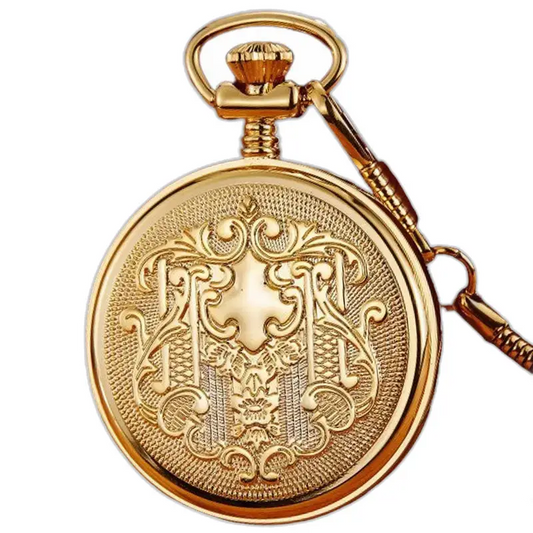 Lussuoso orologio da tasca di bellezza, perfetto orologio d'oro decorato per le donne