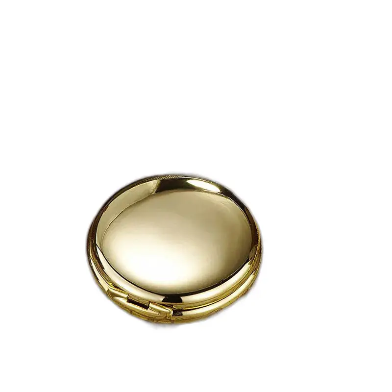Orologio da tasca meccanico prodotto rotondo compatto in oro quadrante nero numeri romani
