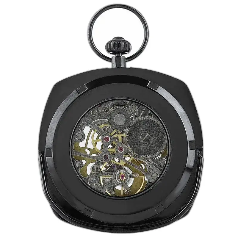 Orologio da tasca meccanico con quadrante aperto, design lussuoso ed elegante