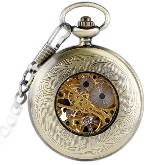 Elegante orologio da tasca meccanico a carica manuale, eleganza senza tempo