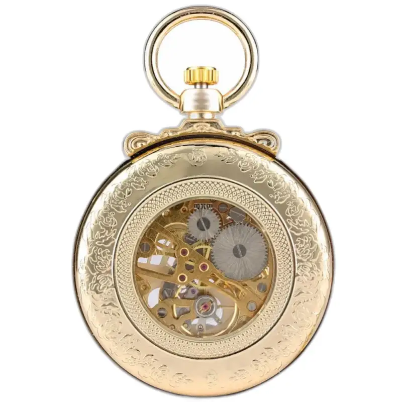 Orologio da tasca meccanico Gentleman Luxury Gold in oro che offre un design elegante e sofisticato