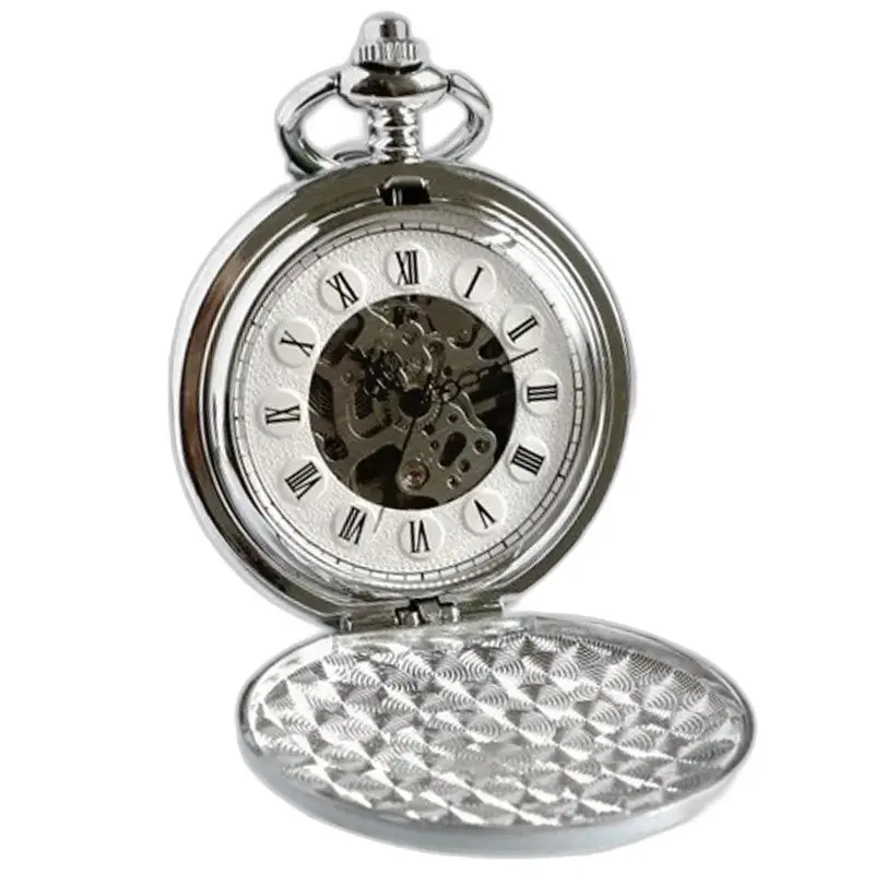 Orologio da tasca meccanico Greenmarble Luxe con elegante cassa in argento