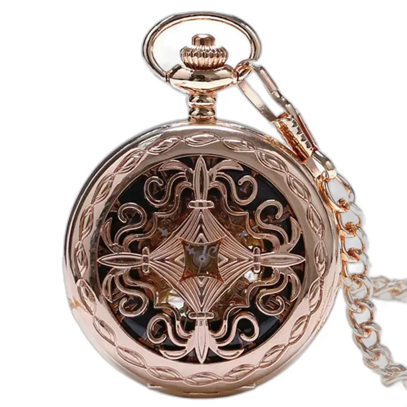 Orologio da tasca meccanico Lady rose gold dall'elegante design rose gold