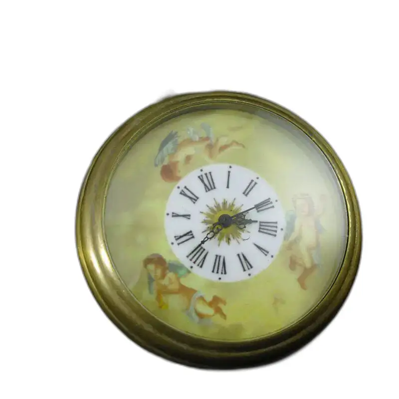 Orologio da tasca meccanico Royal Angel vintage in rame con design a cherubino