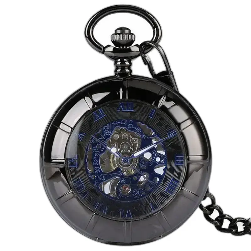 Montre à Gousset Mécanique Transparent Glass avec mouvement mécanique élégant