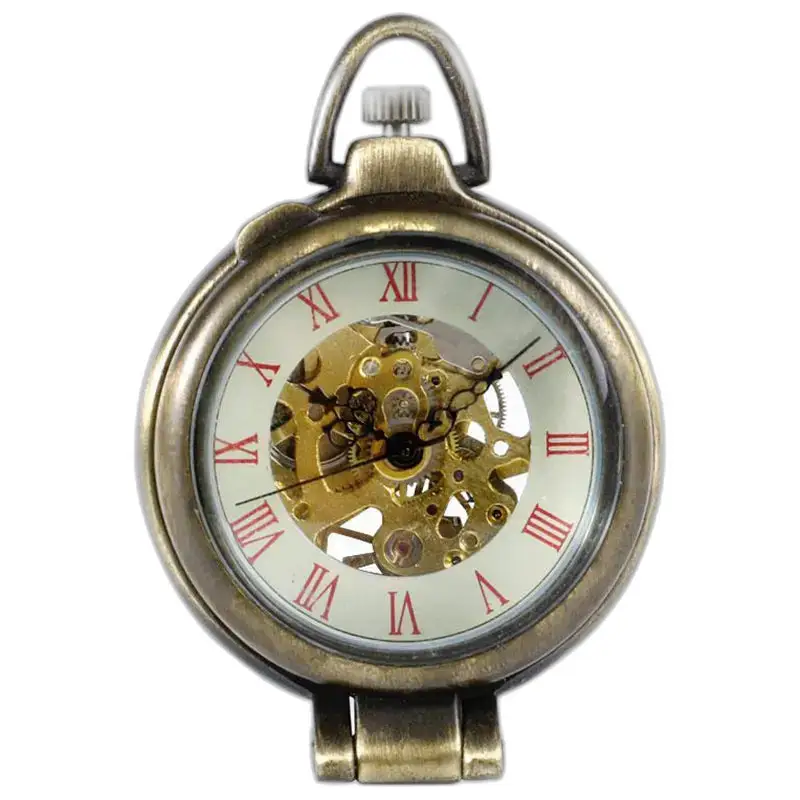 Orologio da tasca meccanico di lusso vintage dallo stile antico e dal design elegante
