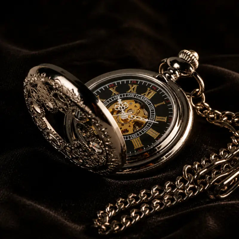 Orologio da tasca meccanico scheletrato Steampunk - Univers Gousset