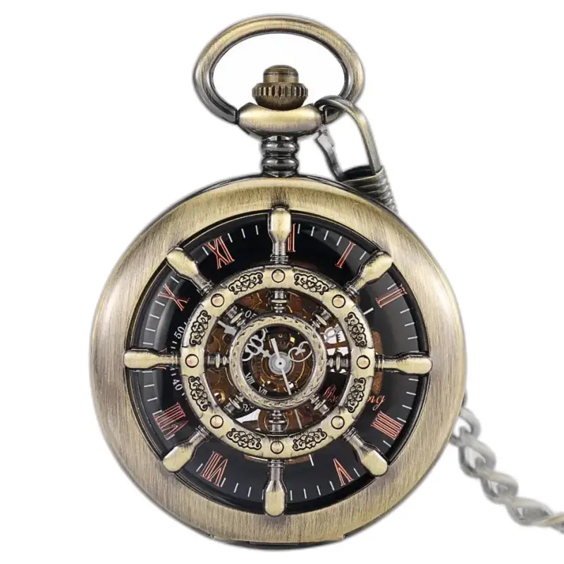 Orologio da tasca Navigazione Meccanico a carica manuale con elegante design antico