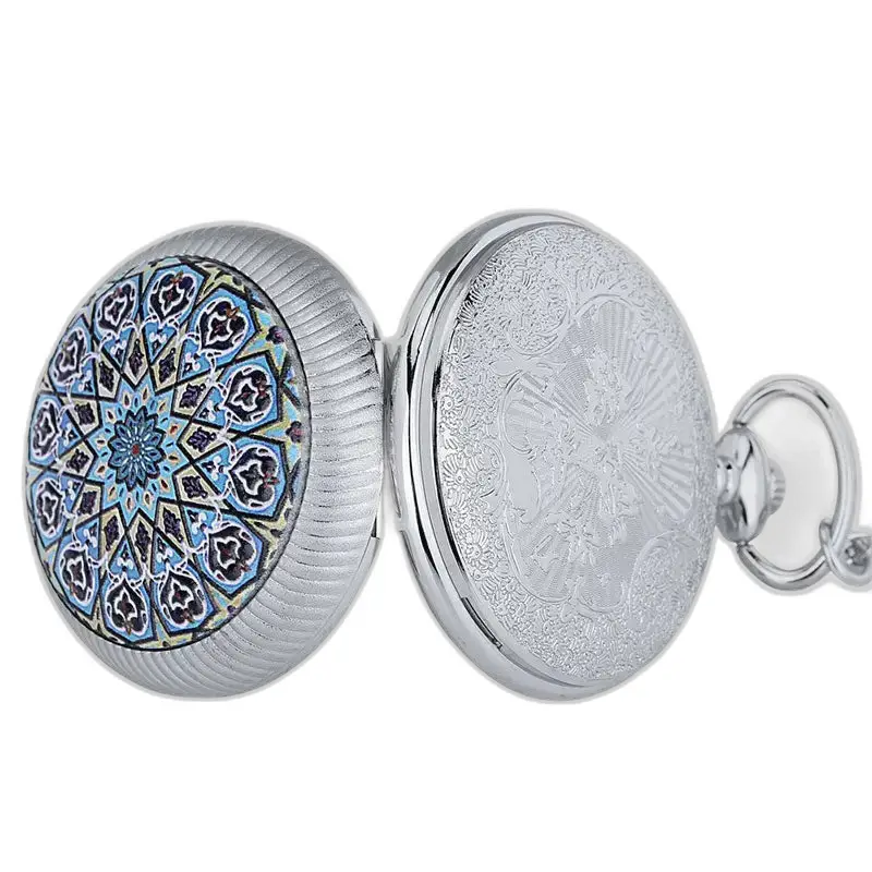 Montre à Gousset Or émeraude Luxe Poche Argent Fleurs avec designs raffinés et élégants