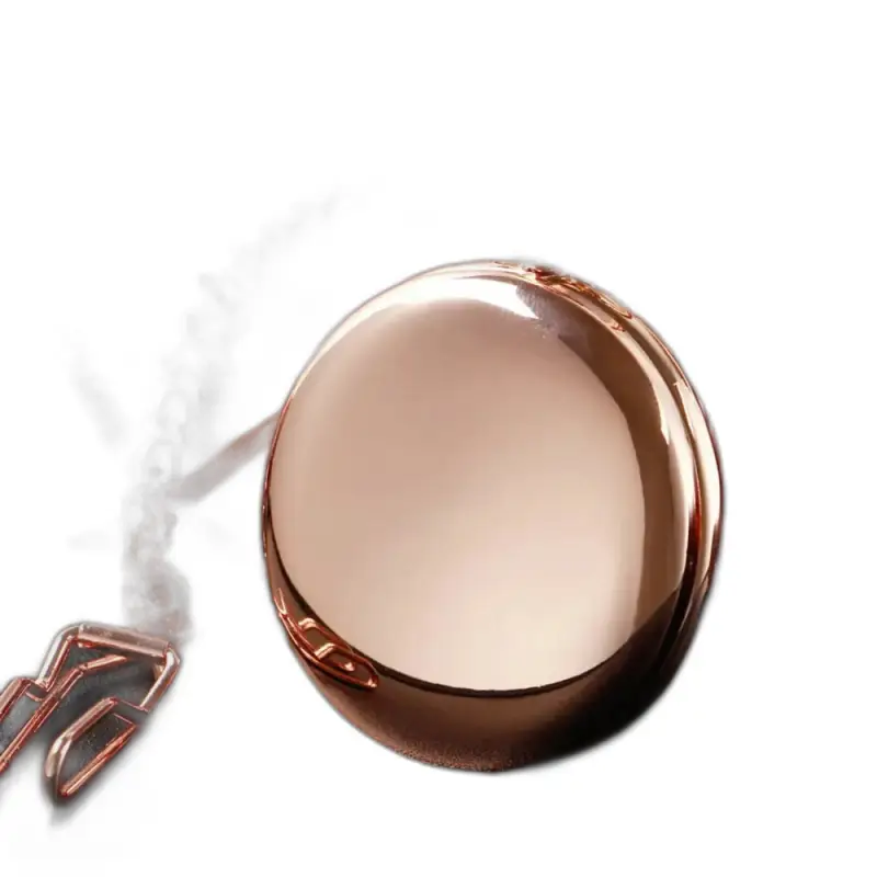 Orologio da tasca compatto in oro rosa oro rosa al quarzo specchio rosa con specchio al quarzo rosa