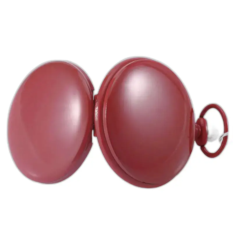 Quartz Chasseur Orologio da tasca colorato con un'elegante cassa rossa
