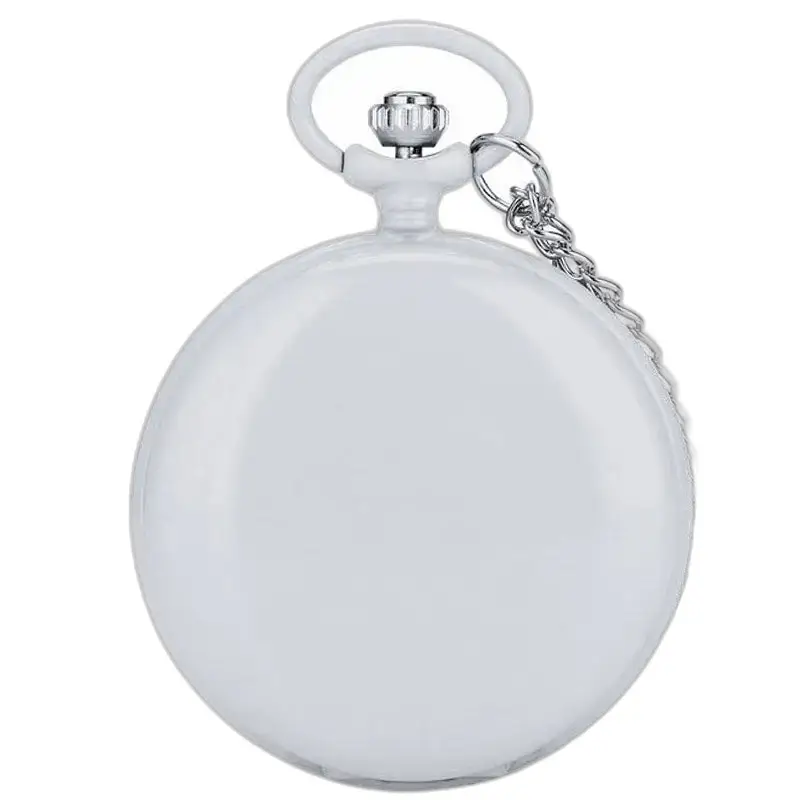 Orologio da tasca colorato al quarzo Hunter con catena, elegante e moderno