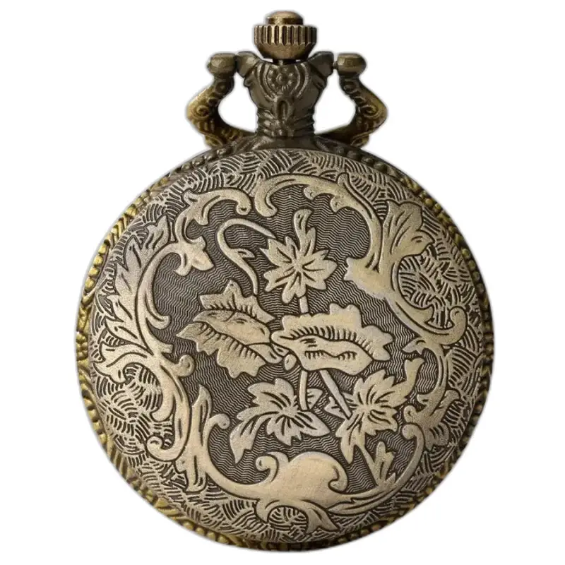 Orologio da tasca vintage Marvel Spider Man al quarzo con un elegante quadrante in bronzo