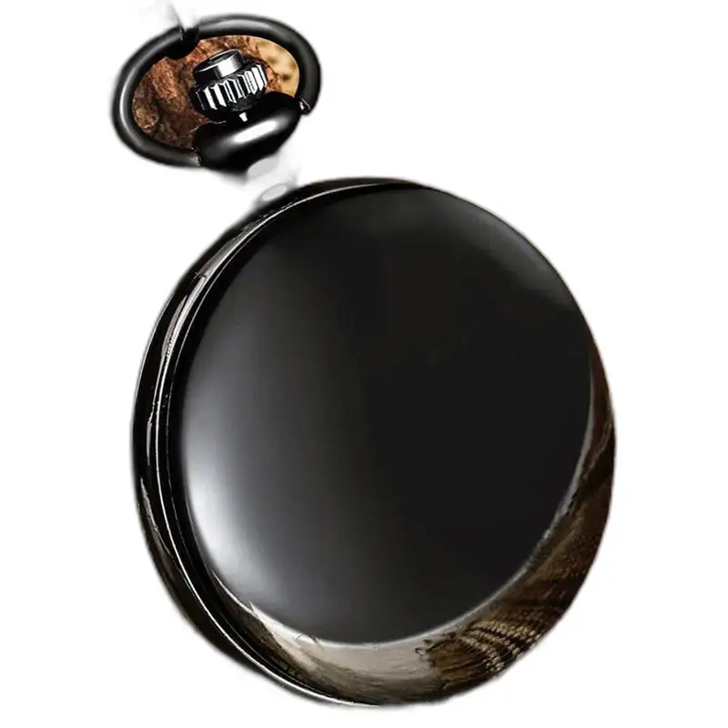 Orologio da tasca al quarzo moderno ed elegante con elegante fondello nero