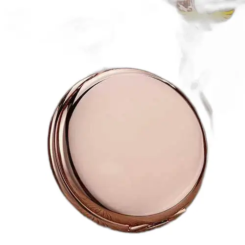 Compatto rotondo in oro rosa per orologio da tasca Hunter Rose Gold Quartz