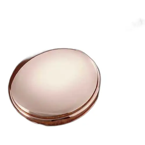 Compatto rotondo in oro rosa per orologio da tasca al quarzo Hunter Rose Gold
