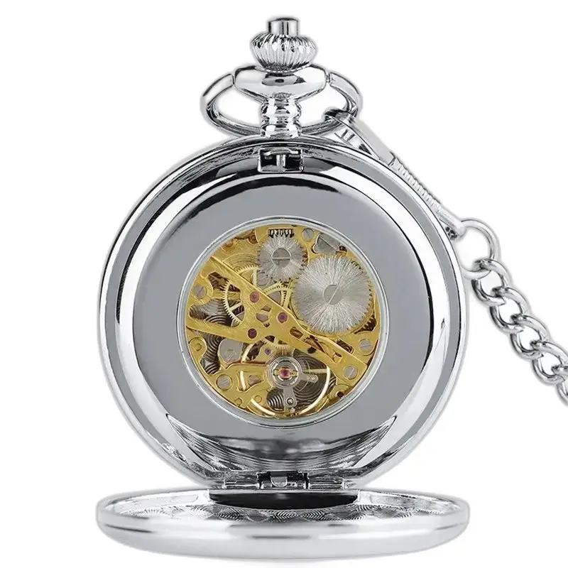 Royal Luxury Pocket Watch Silver Chic, orologio da tasca con meccanismo a vista