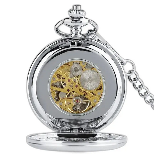 Royal Luxury Pocket Watch Silver Chic, orologio da tasca con meccanismo a vista