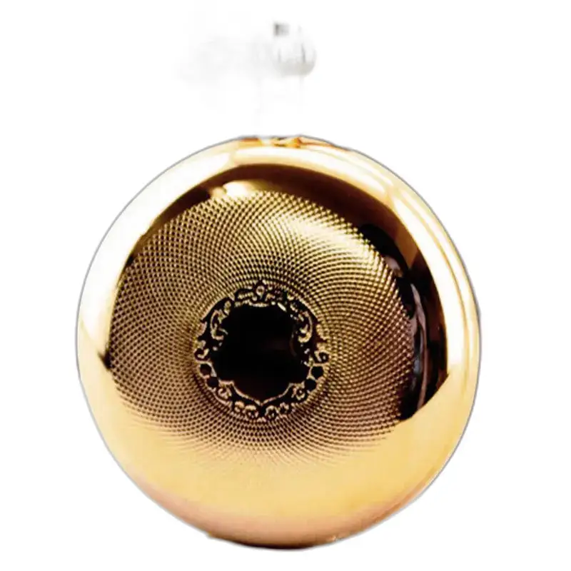 Contenitore rotondo dorato e decorato per orologio da tasca Royal Luxury Double Chasseur