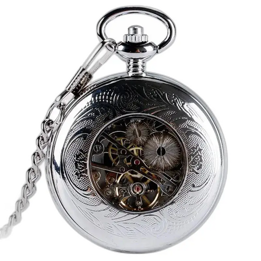 Orologio da tasca Royal Silver. Cassa Chic Hunter con meccanismo elegante
