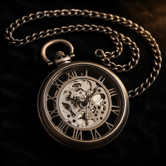 Orologio da tasca automatico scheletrato da uomo - Univers Gousset