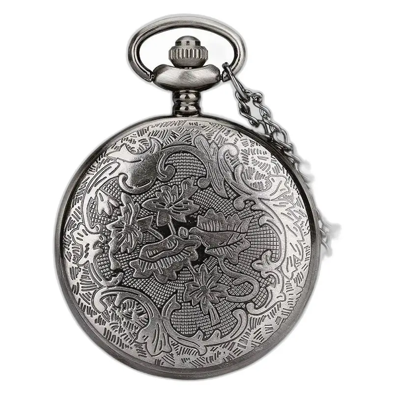 Orologio da tasca Zodiac in argento decorato, elegante stile vintage