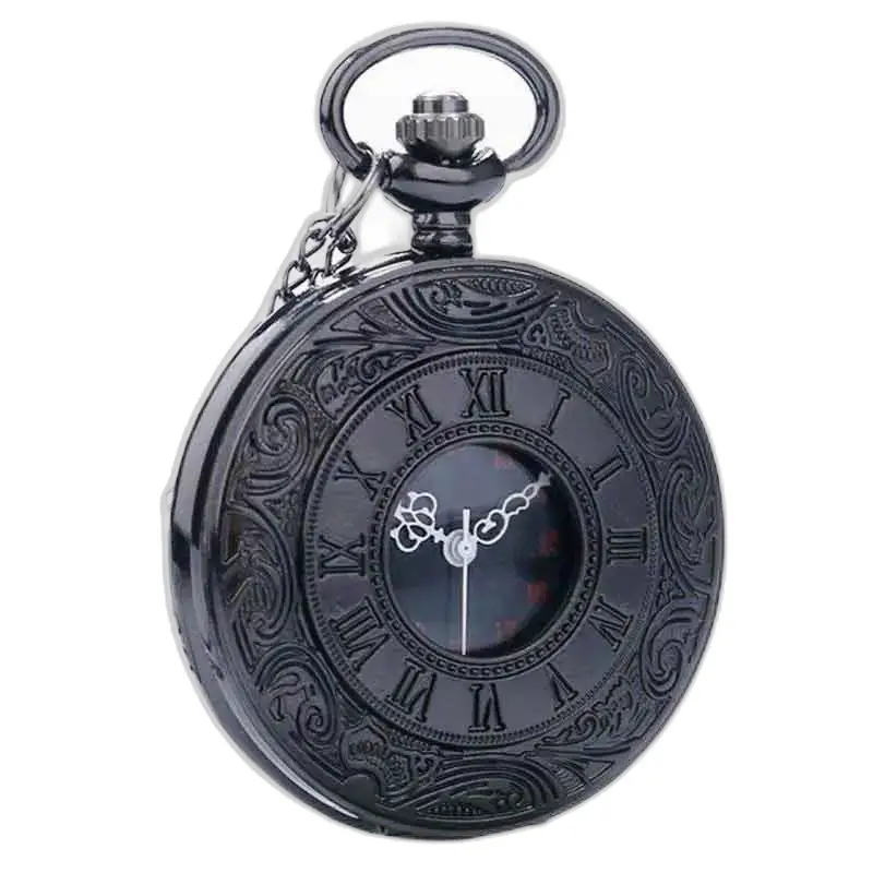 Orologio da tasca Steampunk a soffietto in cobalto con eleganti numeri romani