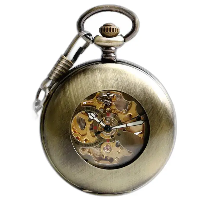 Orologio da tasca vintage antico per uomo e donna, elegante orologio da tasca antico