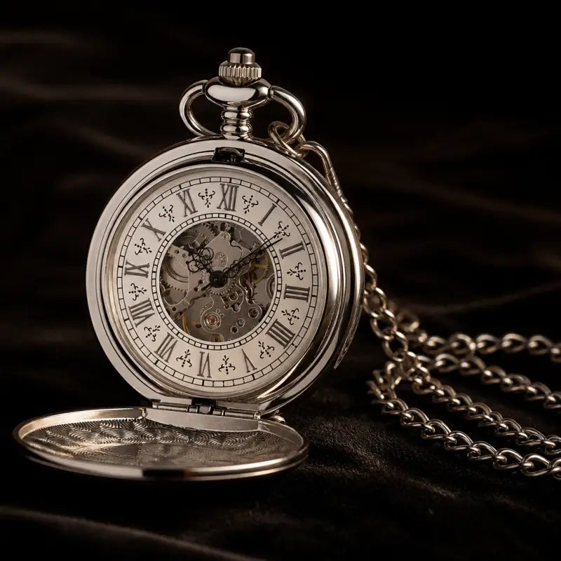 Orologio da tasca meccanico Double Hunter - Univers Gousset