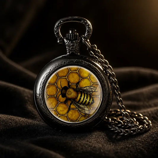 Orologio da tasca al quarzo con collana ape da donna - Univers Gousset