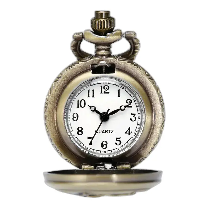 Orologio con collana fantasia Big Ben in bronzo e orologio da tasca in stile antico